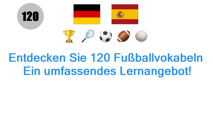Entdecken Sie 120 Fußballvokabeln: Ein umfassendes Lernangebot!